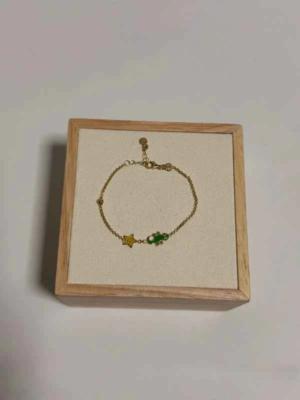 Bracelet en or enfant caméléon & étoile – Or 375
