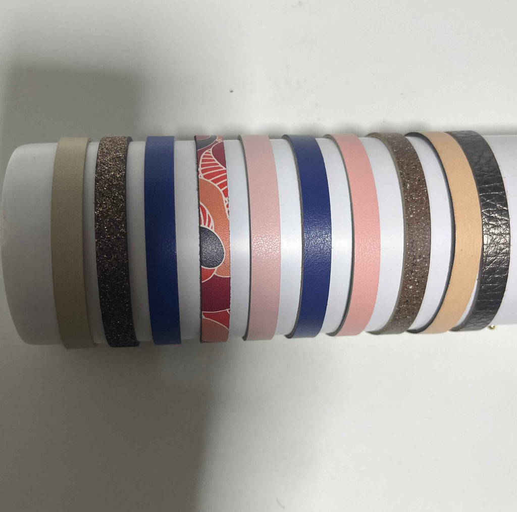 Lot de 10 cuirs réversibles – Bracelets Les Georgettes