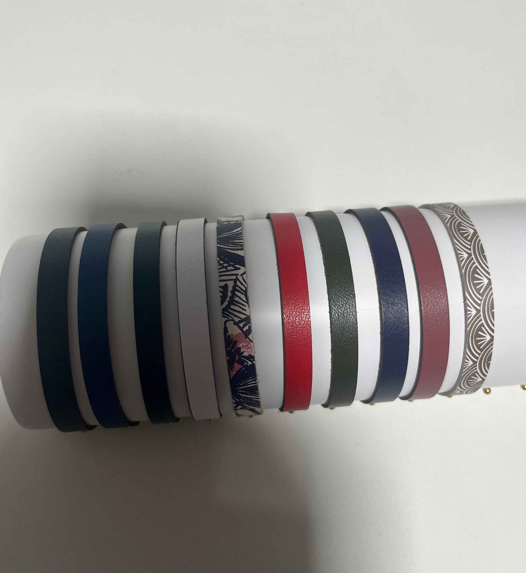 Lot de 10 cuirs réversibles – Bracelets Les Georgettes