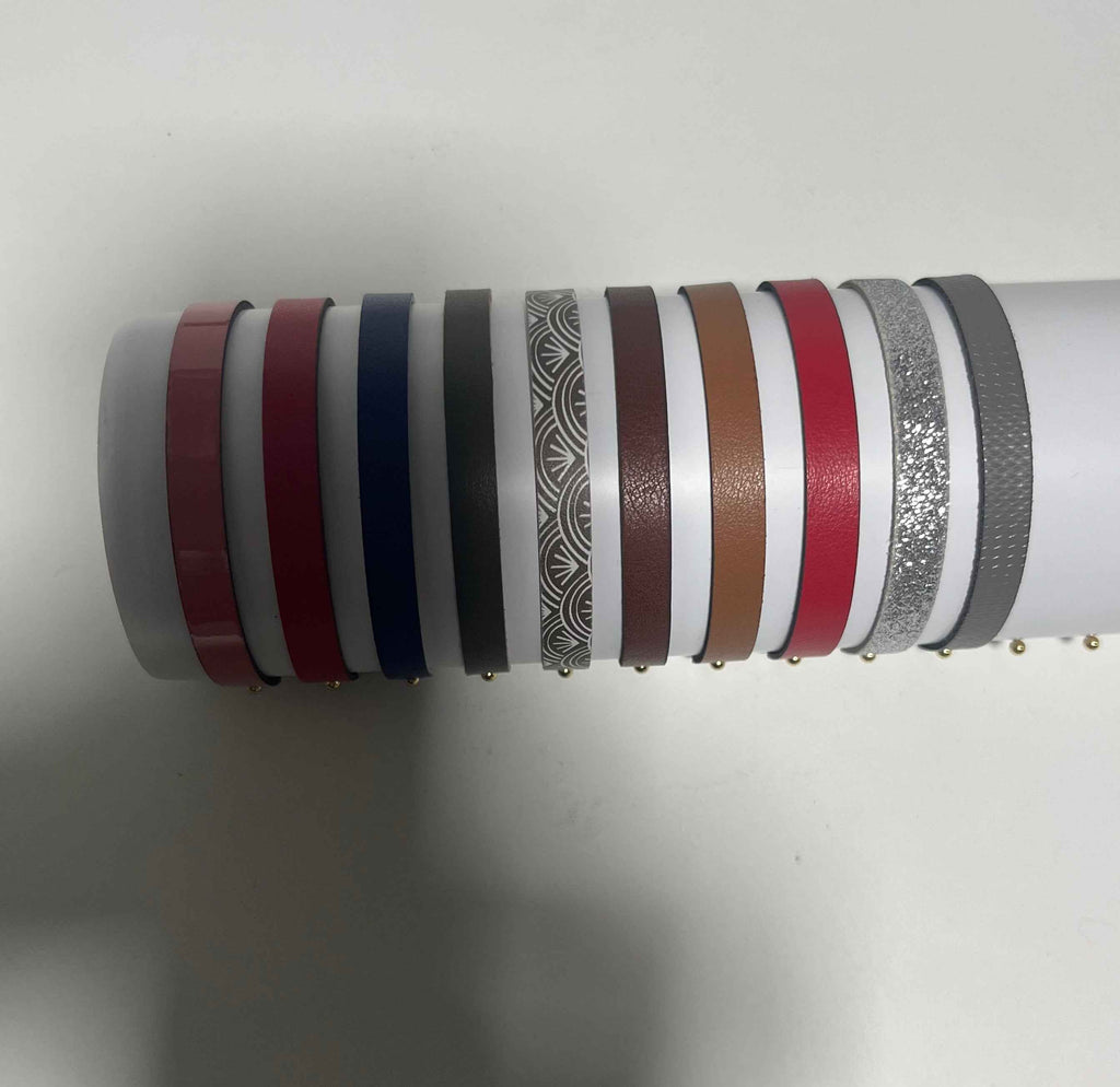 Lot de 10 cuirs réversibles – Bracelets Les Georgettes