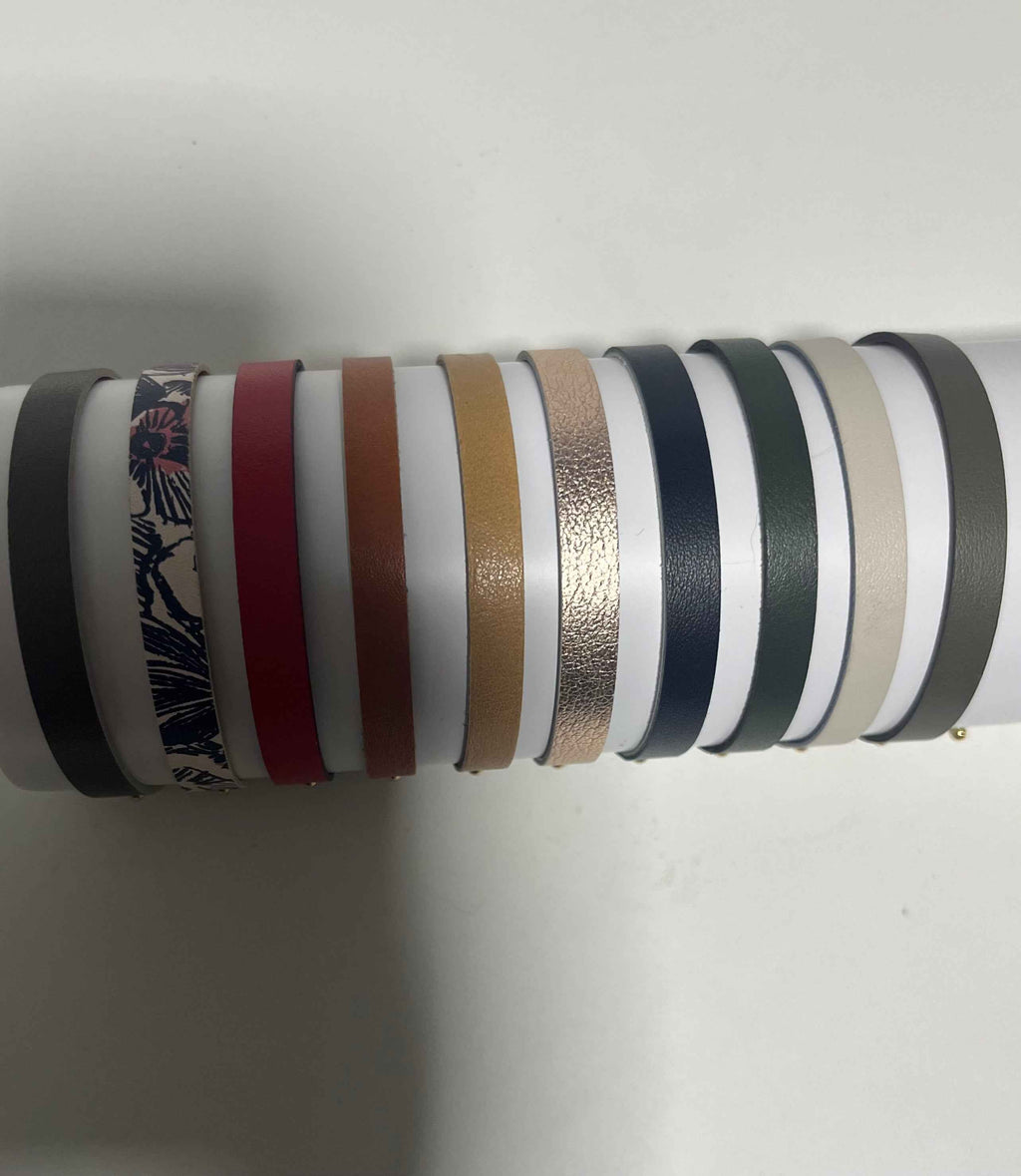 Lot de 10 cuirs réversibles – Bracelets Les Georgettes
