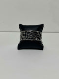 Bracelet Les Georgettes argenté largeur 2,5 cm