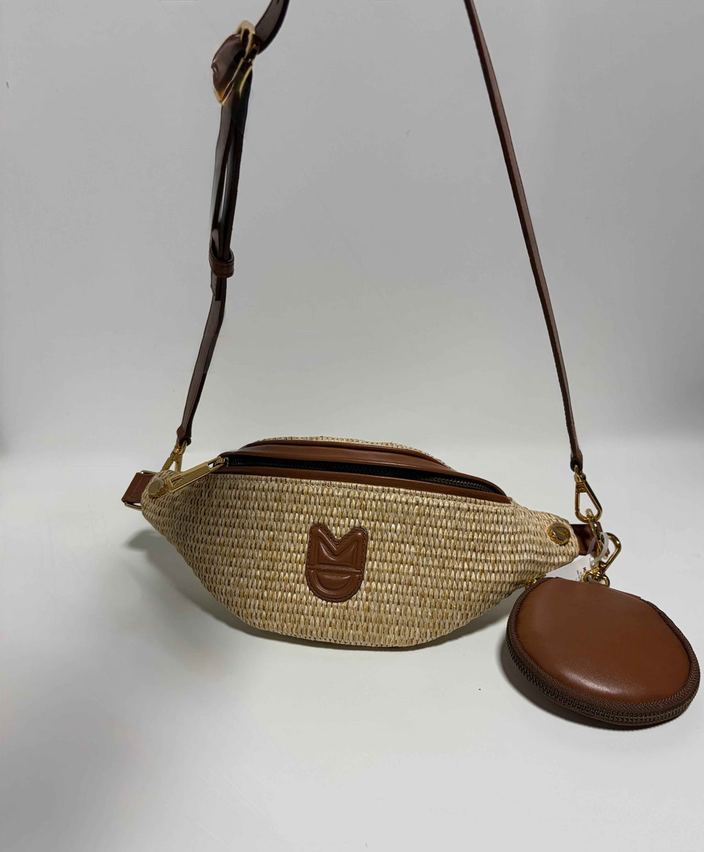 Sac Banane en Paille Raphia