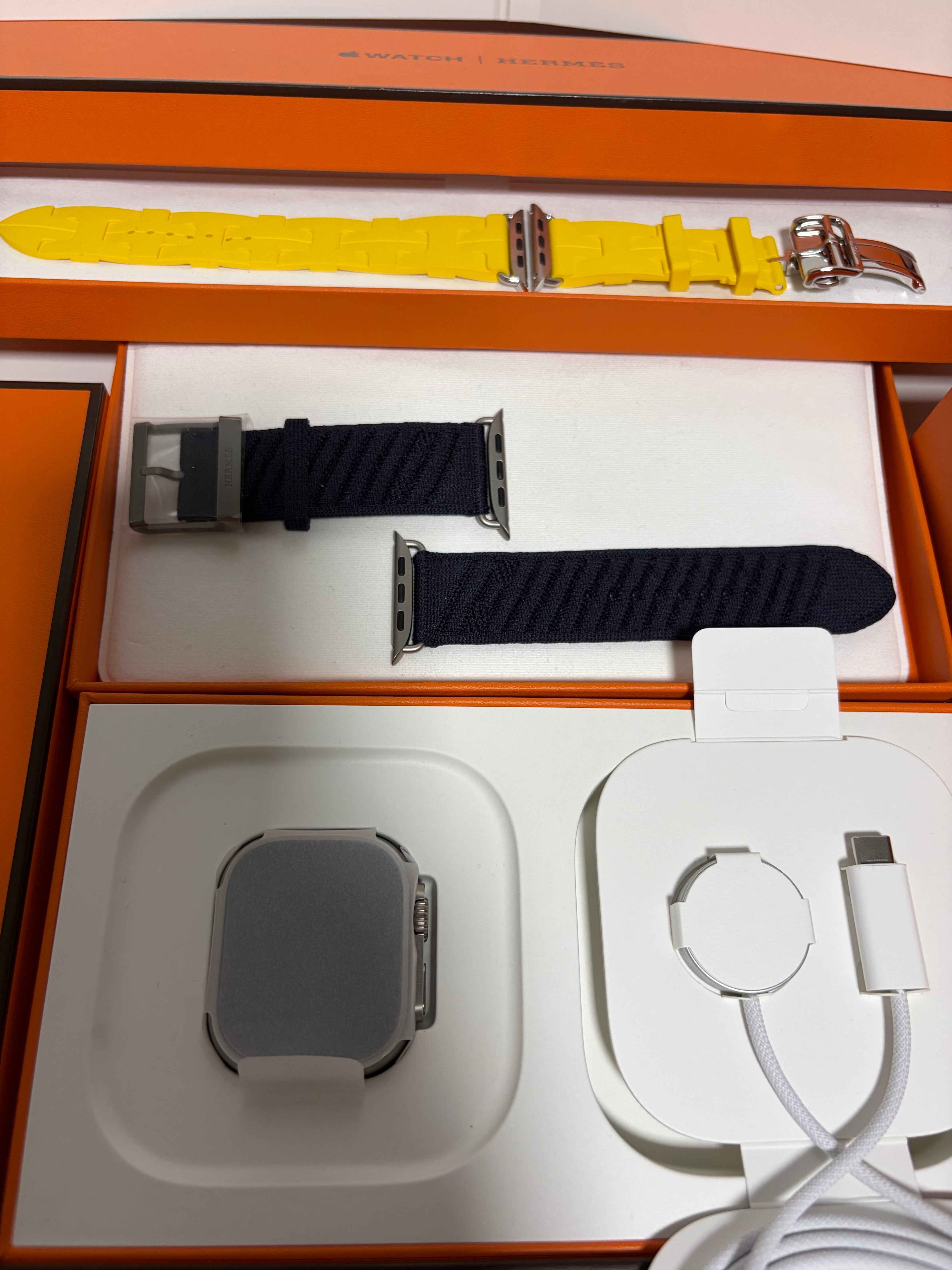 Apple Watch Hermès Ultra 2 – 49 mm Titane Naturel (2024)