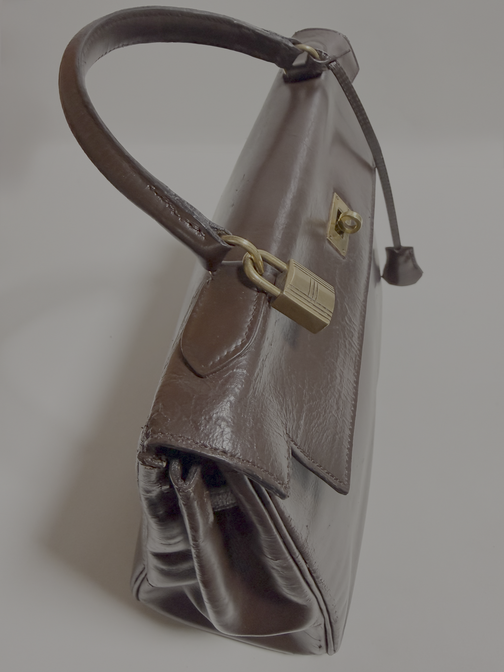 Hermès Kelly 32 Retourné 1972– Box Cacao – Vintage – Fermoir Or