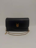 Sac en Cuir Noir Gold
