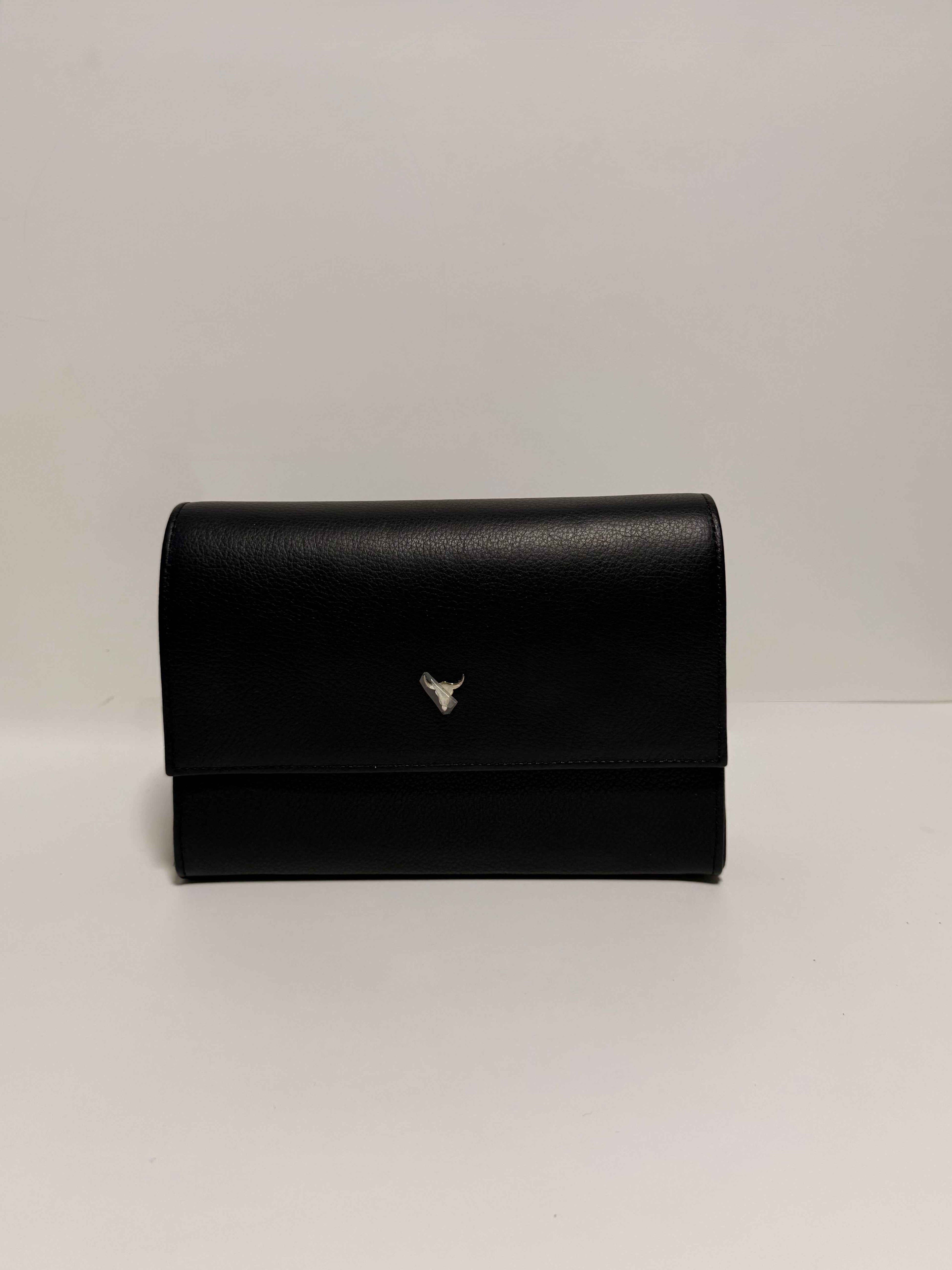 Sac Rigide en Cuir Noir