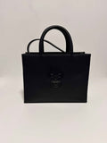 Sac Rigide en Cuir Noir