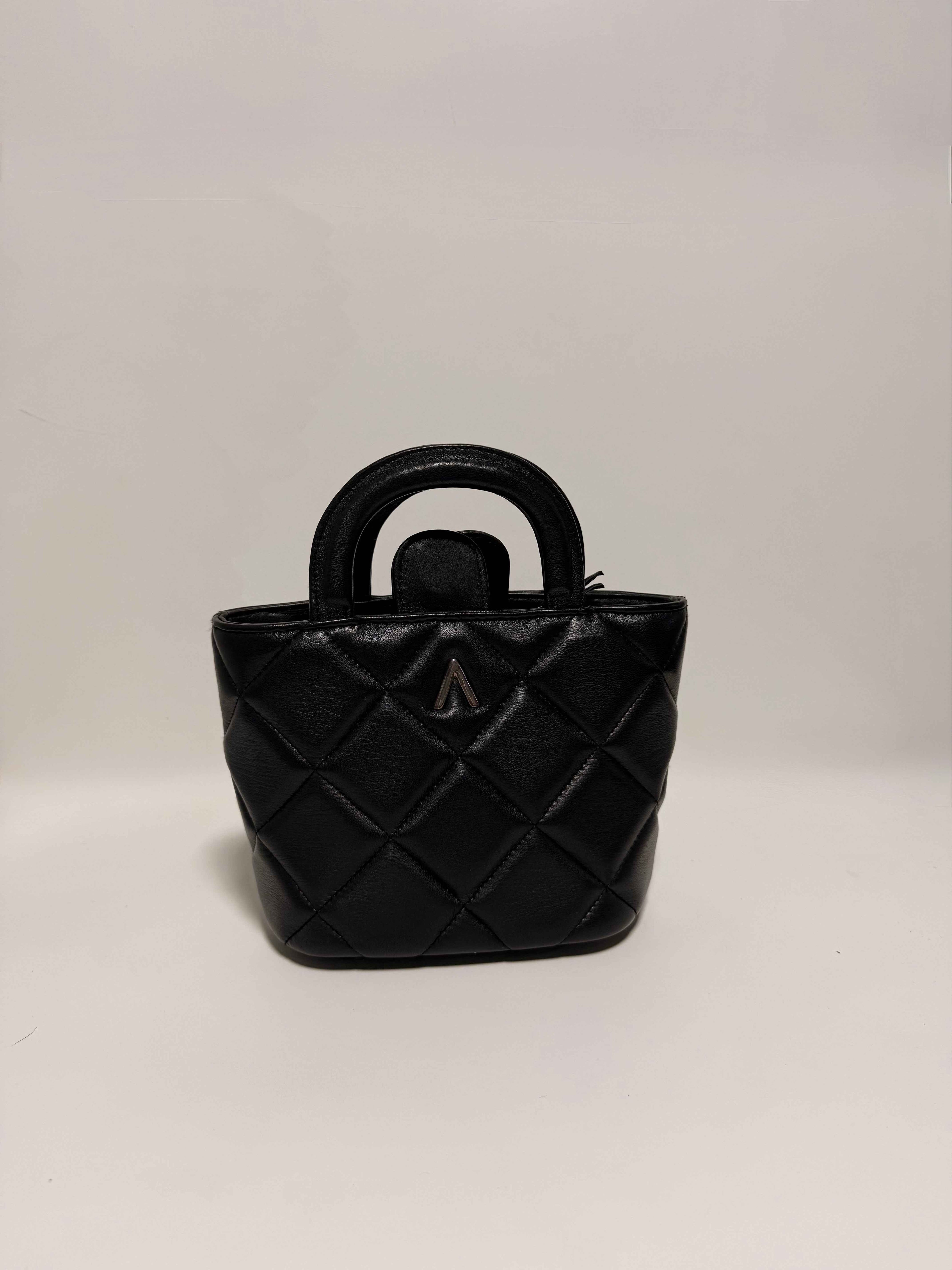 Petit Sac Cuir Noir avec Pochette Intégrée