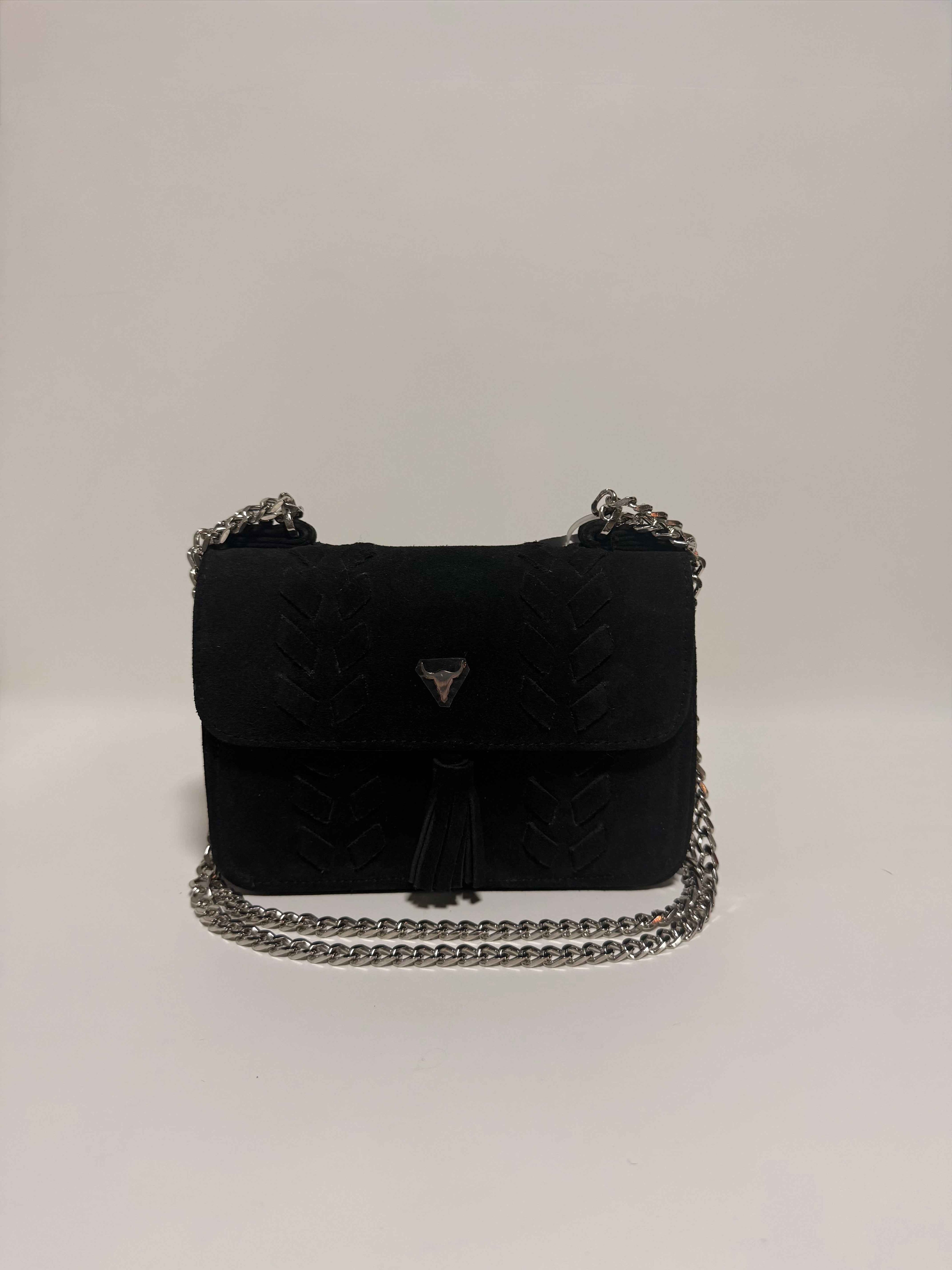 Sac à main en Daim Noir