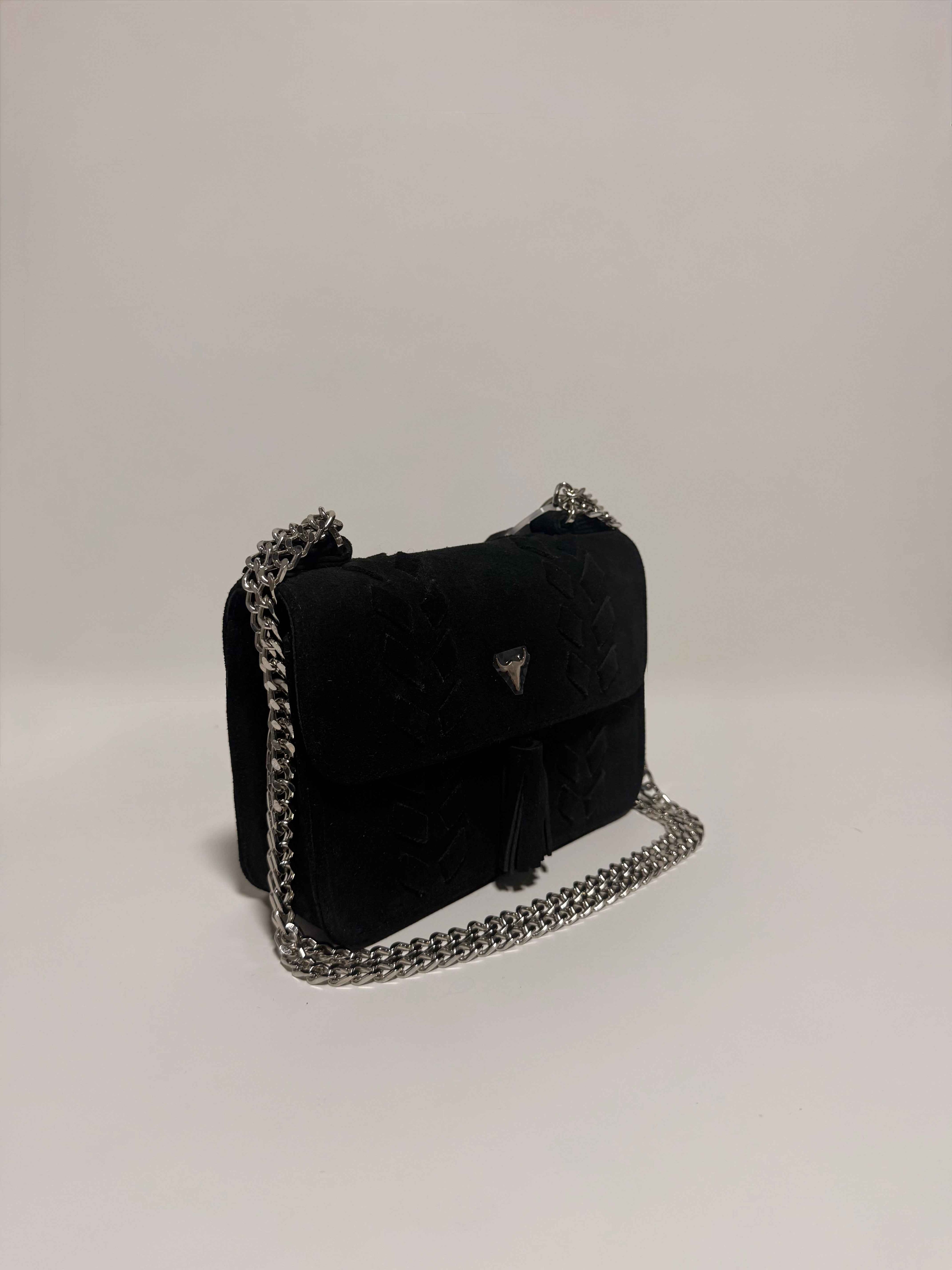 Sac à main en Daim Noir