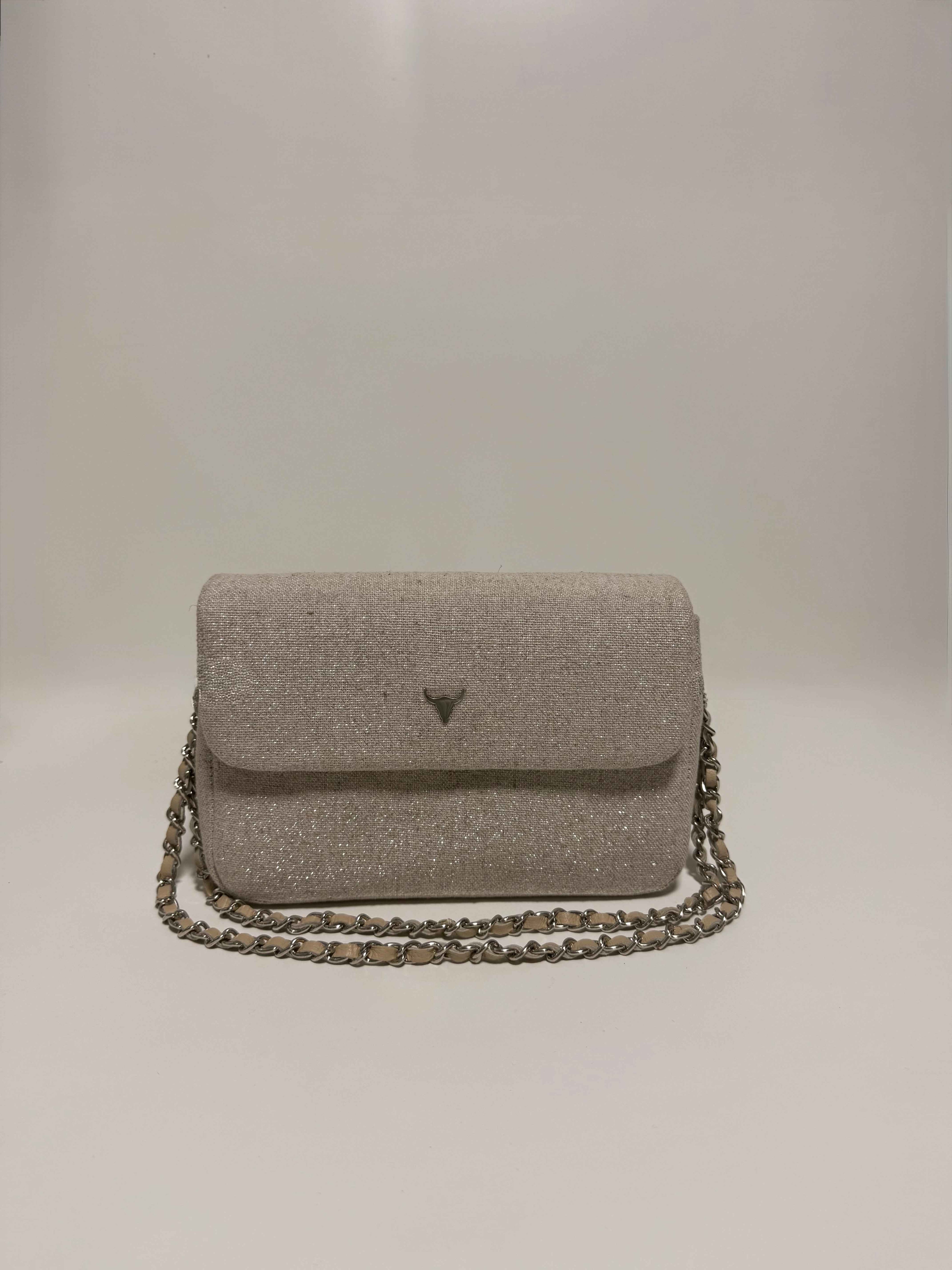 Petit sac en tweed pailleté