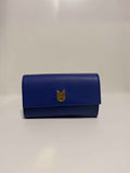 Sac Pochette Cuir Bleu