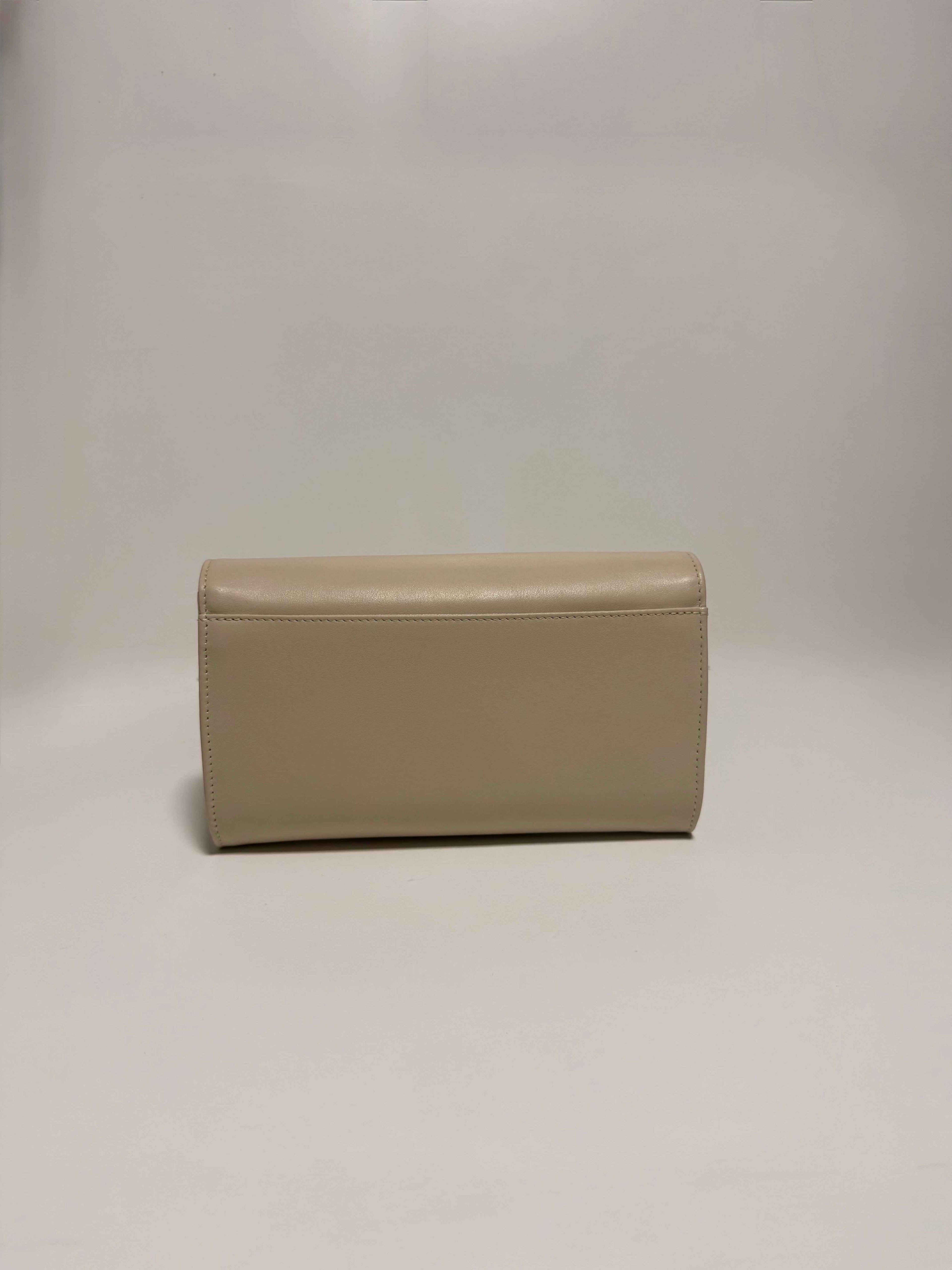 Sac Pochette Cuir Beige