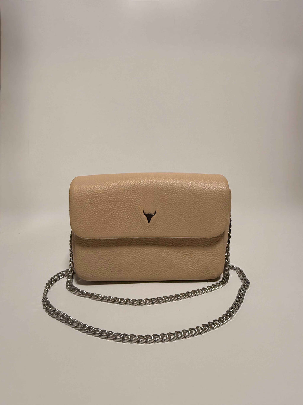 Petit Sac à Main en Cuir Légèrement Pailleté