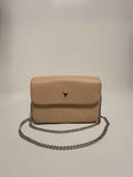 Petit Sac à Main en Cuir Légèrement Pailleté