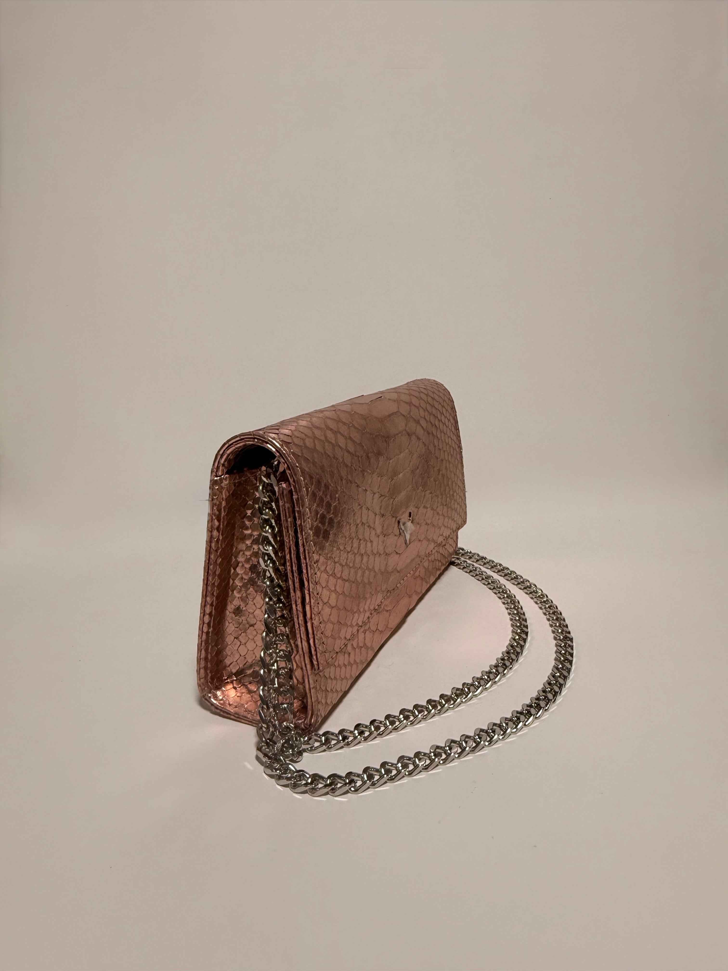 Sac Mini Nelly Python Metallic