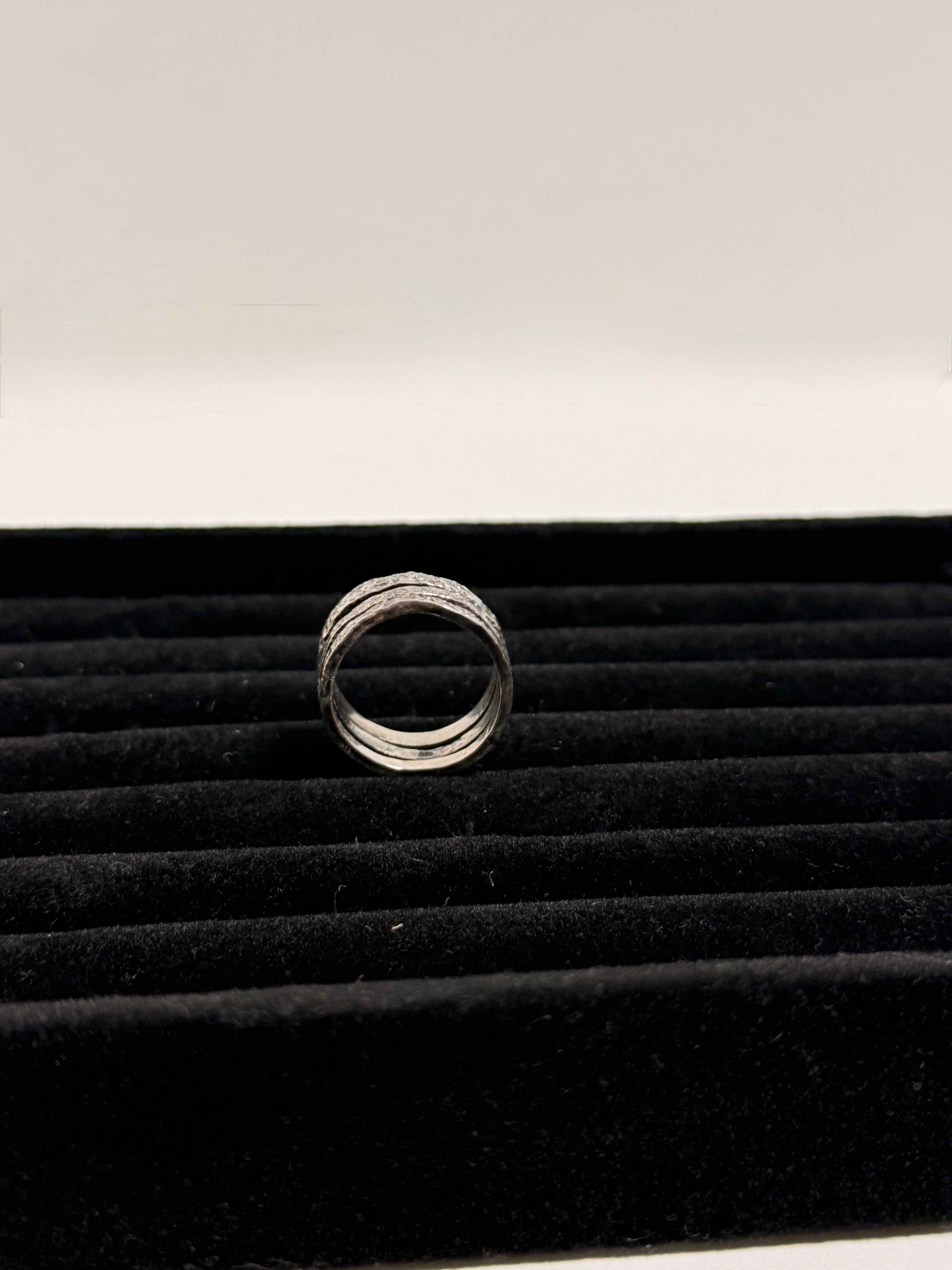 Bague Trio en Argent Massif