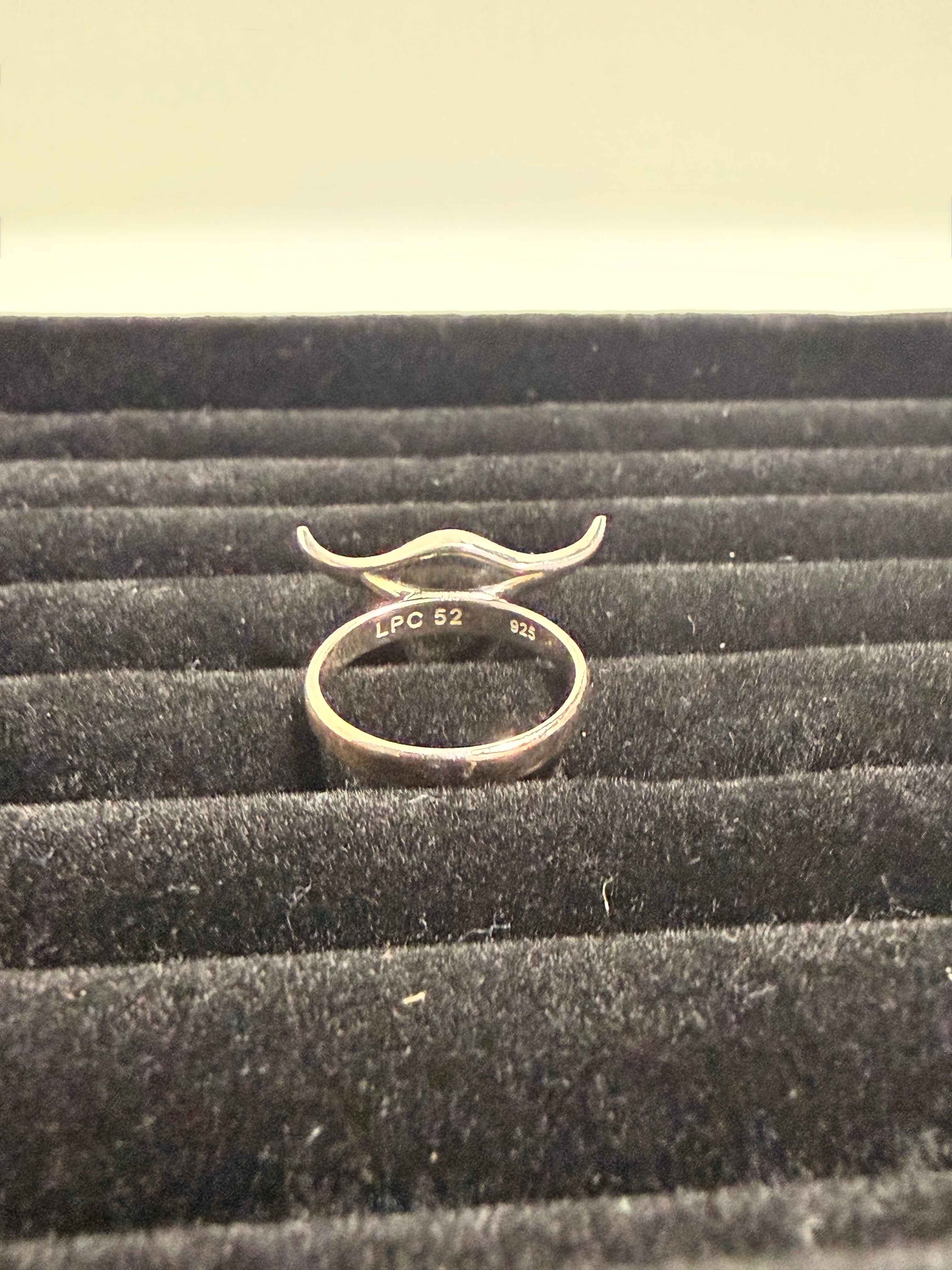 Bague tête de taureau en argent massif 925