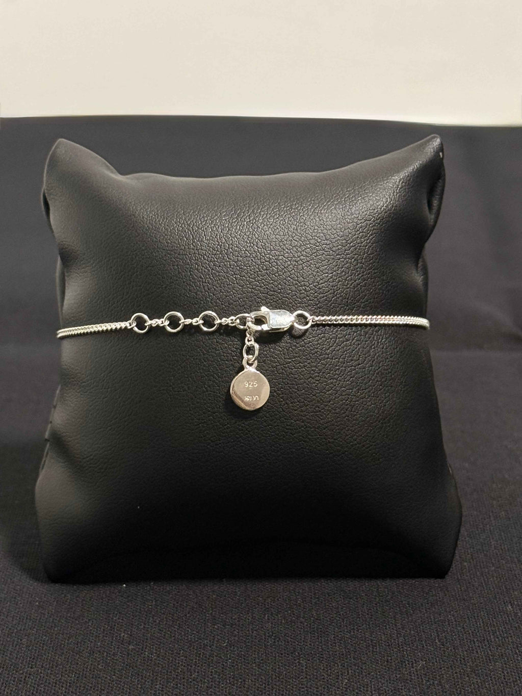 Bracelet fin avec Barette en Argent