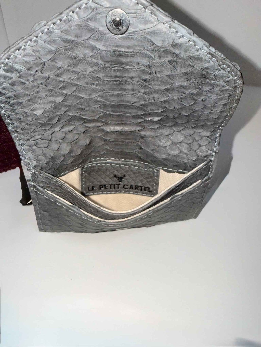 Porte Monnaie Python Cool Grey