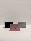 Porte Carte Cuir Rose