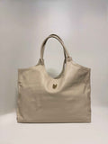 Cabas en Cuir Beige