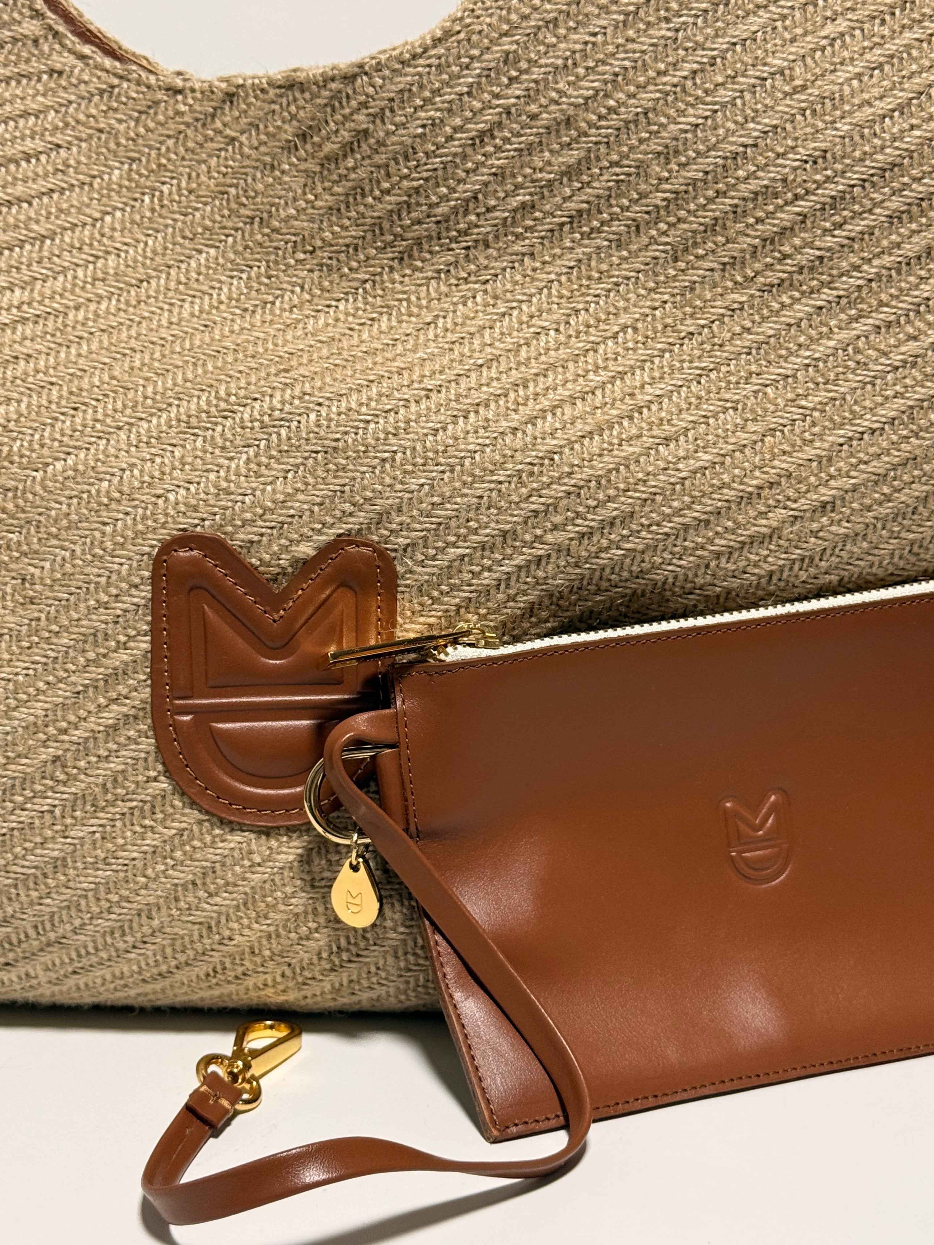Cabas Jane Tole Été Cognac