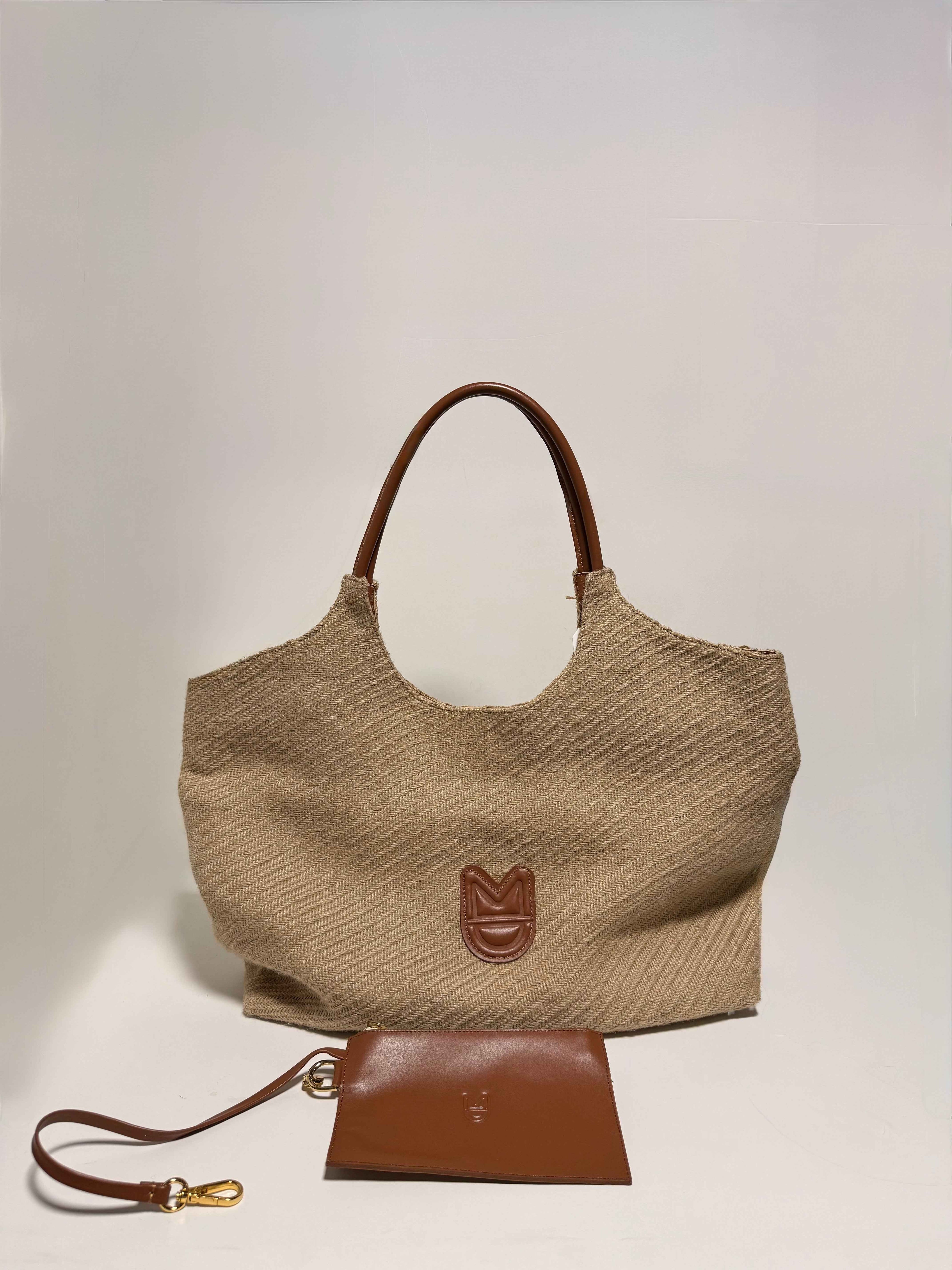 Cabas Jane Tole Été Cognac