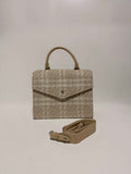 Sac en tweed beige
