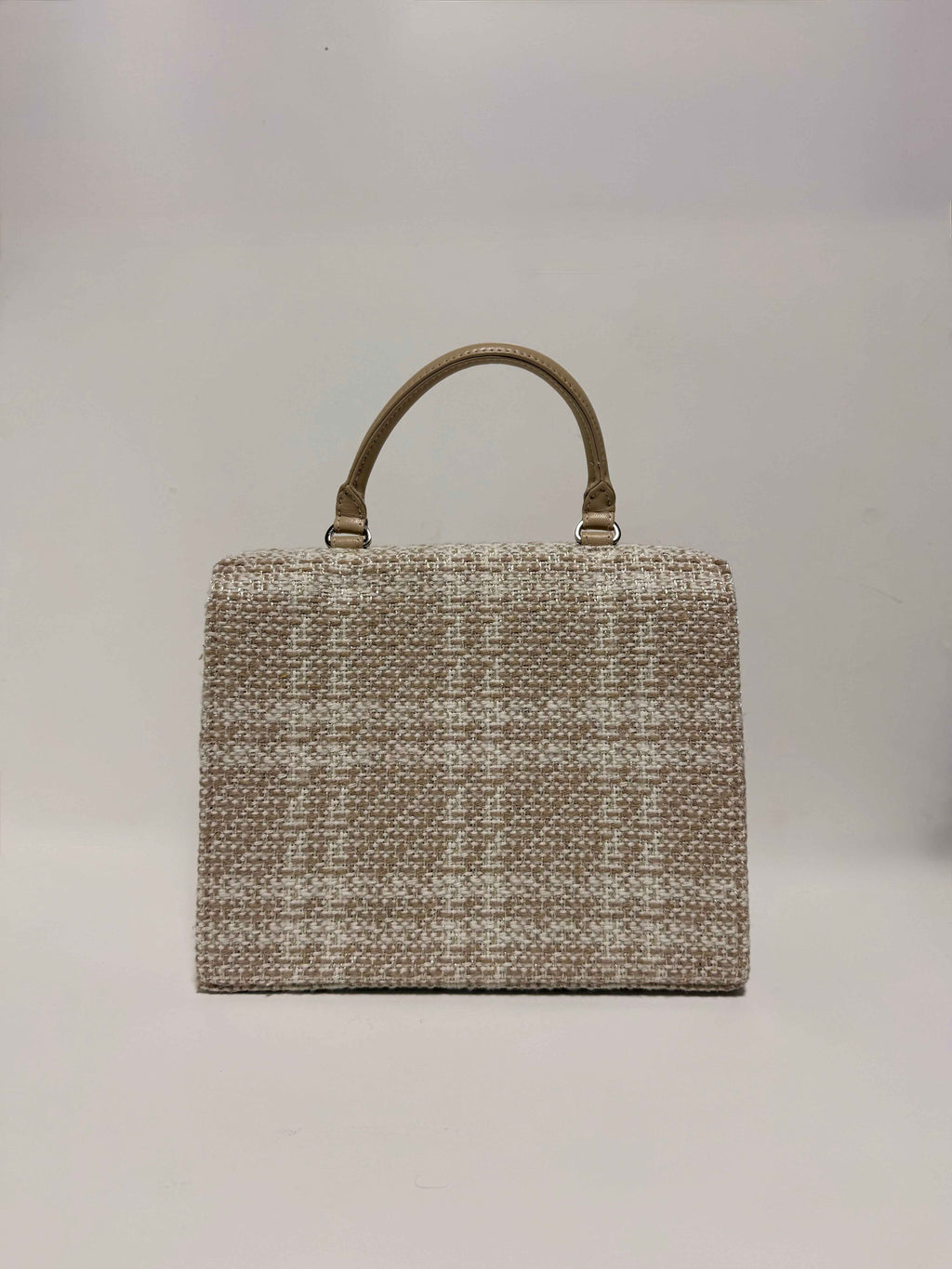 Sac en tweed beige