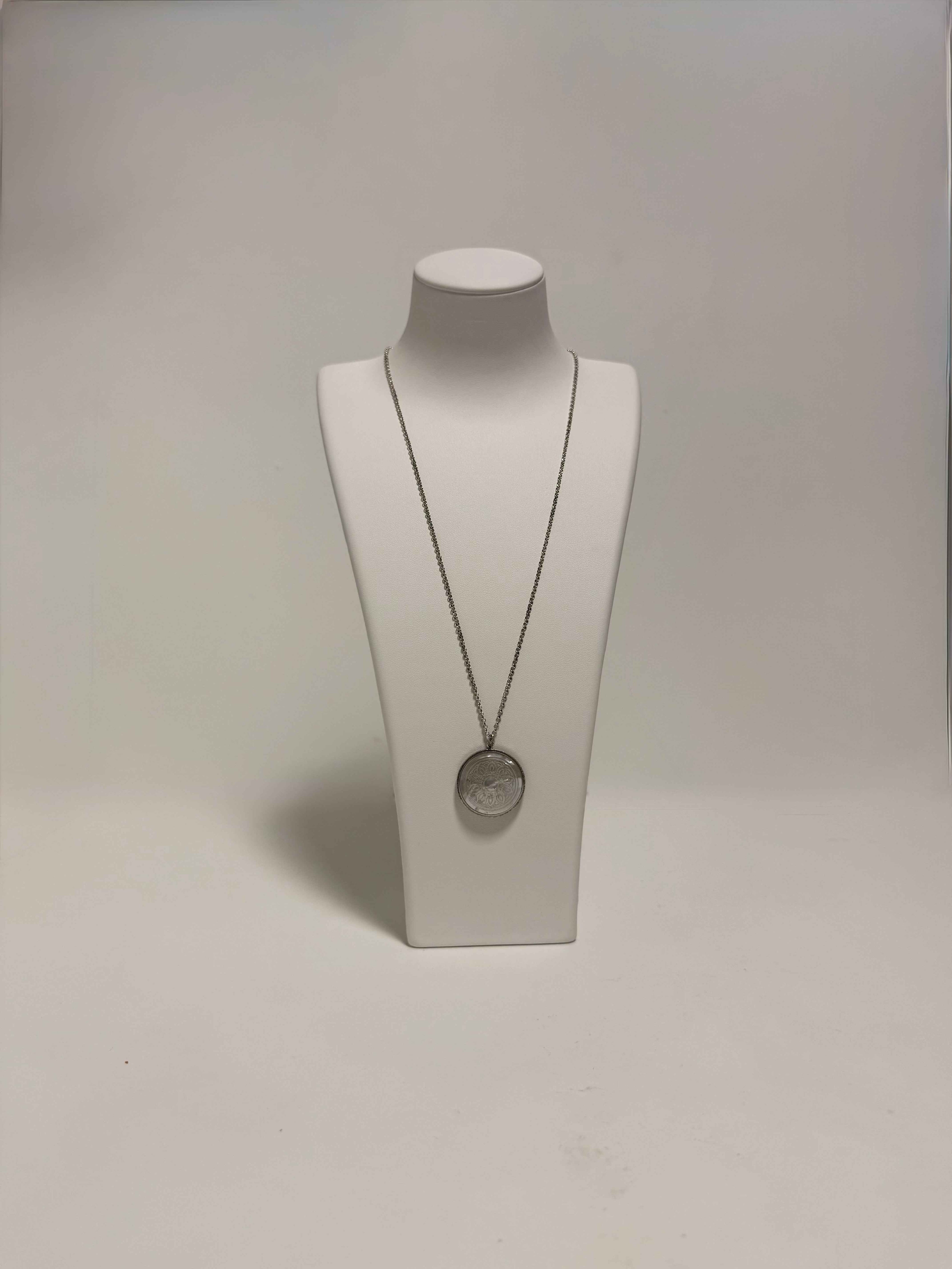 Collier en Argent pendentif Fleur Hivernale