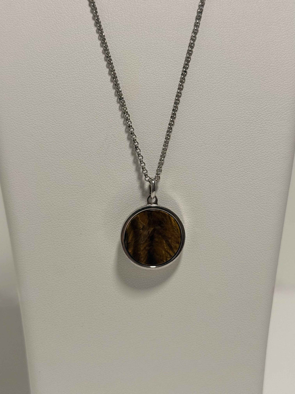 Collier avec Pendentif Marron