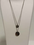 Collier en Argent Double Pendentif