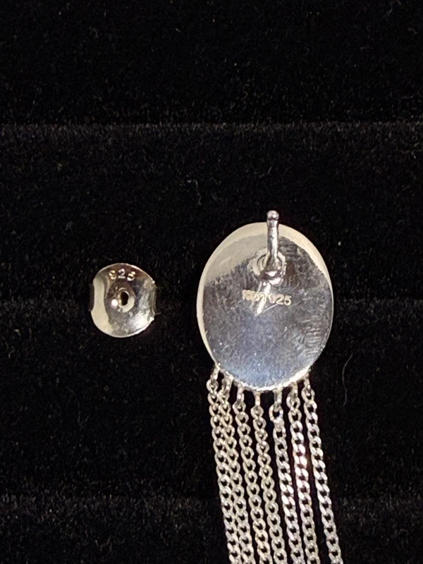 Boucles D'Oreilles Chaine Nacre - Héritage Précieux