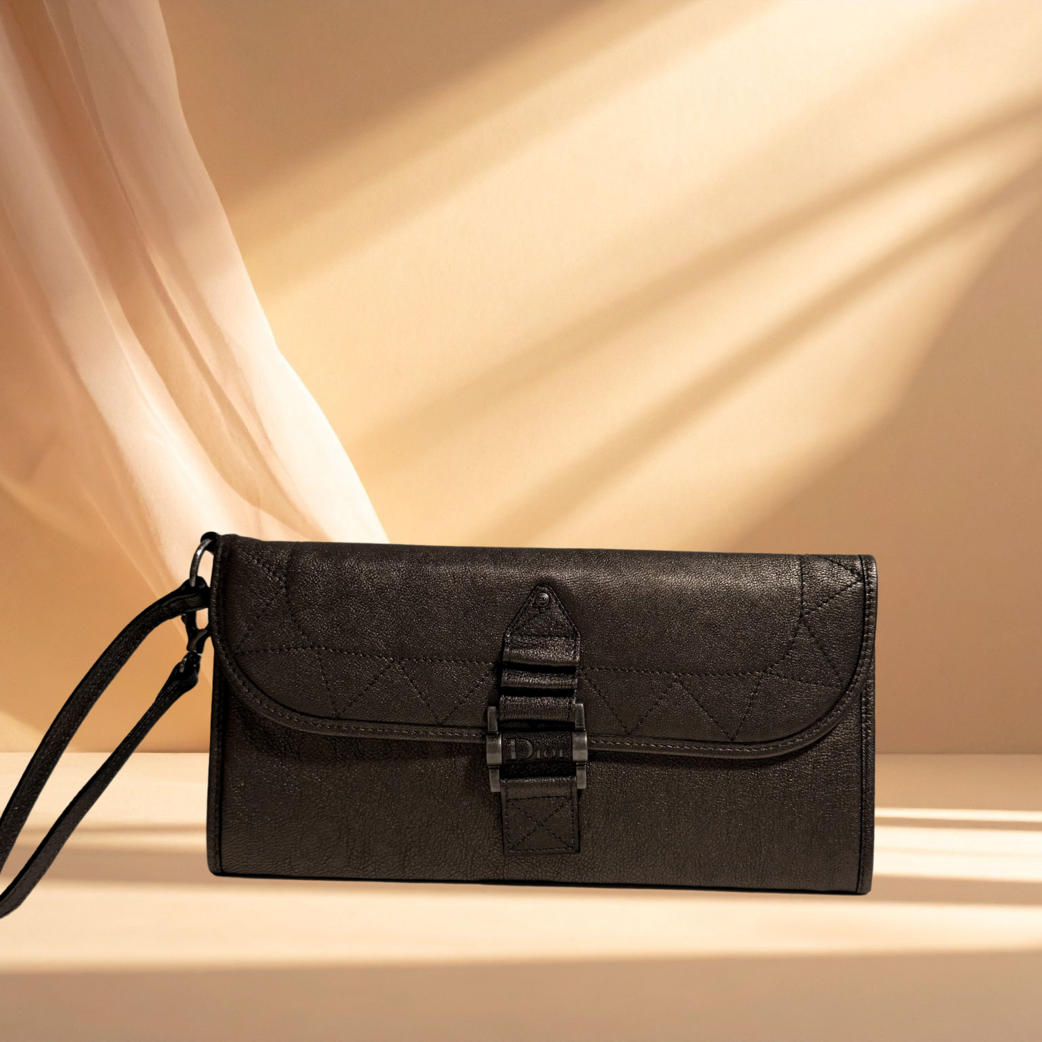 Christian Dior – Pochette 25 cm – 2006 – Cuir métallisé - Héritage Précieux